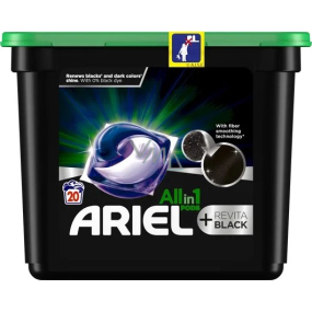 Ariel All in1 Pods Revitablack Gelkapseln für schwarze und dunkle Wäsche 20 Stück
