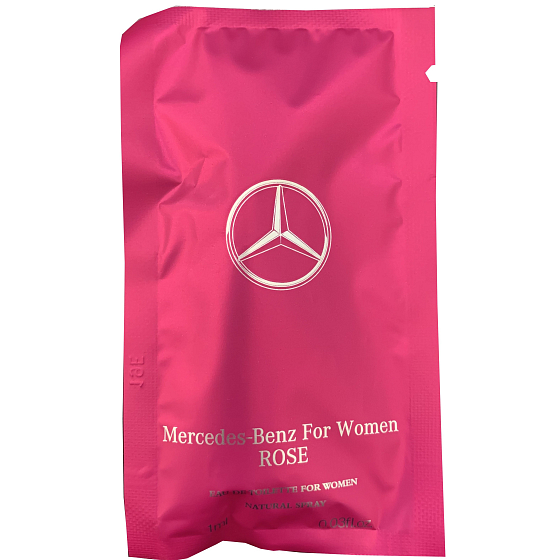 Mercedes-Benz Rose Eau de Toilette für Frauen 1 ml mit Spray, Fläschchen