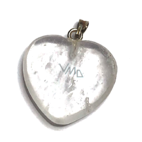 Kristall-Herz-Anhänger Naturstein 2 cm 1 Stück, Stein Steine