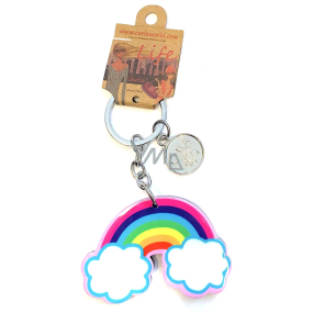 Albi Schlüsselanhänger Life Regenbogen mit Wolke 1 Stück