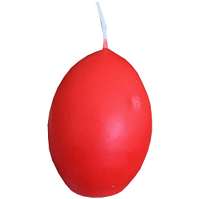 Nekupto Osterei Kerze Rot 6 cm