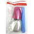 Plastic Nova Toiletry Bag Set - Reise-Toiletten-Set Rosa, Becher, Zahnbürste und Seifenkoffer 3 Stück