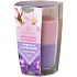 Emocio Orchard Blossom & French Lavender - Blühende Blumen und Lavendel zweifarbige Duftkerze Glas 76 x 118 mm 170 g