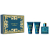 Versace Eros pour Homme Eau de Toilette 50 ml + Duschgel 50 ml + After Shave Balm 50 ml, Geschenkset für Männer