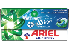 Ariel Plus Fresh Air gelové kapsle na praní univerzální 26 kusů