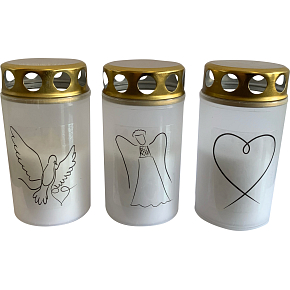 Bony Vatikánka s Motiv der Grabkerze