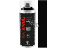 Balsprej vrchní univerzální akrylový sprej RAL 9005 Černá lesk 400 ml