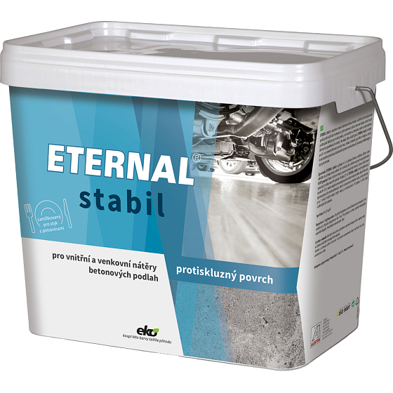 Eternal Stabil rutschfeste Farbe für Betonböden und Pflaster, dunkelgrau, 10 kg