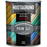 Hostagrund Prim 3v1 S2177 Grundierung und Deckfarbe für Metall, 0199 schwarz, 600 ml