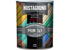 Hostagrund Prim 3v1 S2177 základní i vrchní barva na kov, 0199 černá, 600 ml
