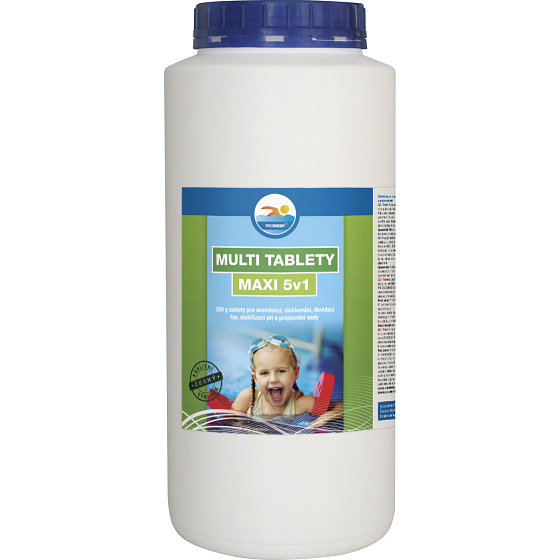 Probazen Multi Tabletten Maxi 5in1 multifunktionale Tabletten für Schwimmbäder, 2,4 kg