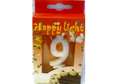 Happy Light Cake Kerze Nummer 9 in einer Box