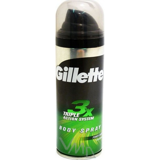 Gillette 3x Triple Protection System Power Rush Deodorant Spray für Männer 150 ml