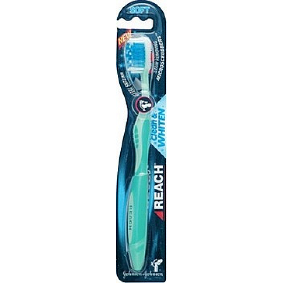 Listerine Reach Clean & Whiten Weiche Zahnbürste 1 Stück