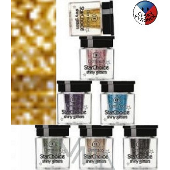 Dermacol Star Choice Shiny Glitters Augenglitter 02 Gold 2 g