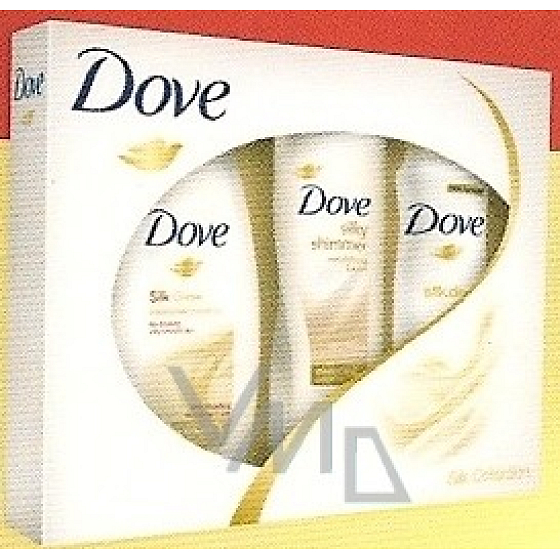 Dove Silk Deodorant Spray 150 ml + Duschgel 250 ml + Körperlotion 250 ml, Kosmetikset
