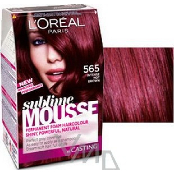 Loreal Paris Sublime Mousse Haarfarbe 565 verführerische feurige Kastanie