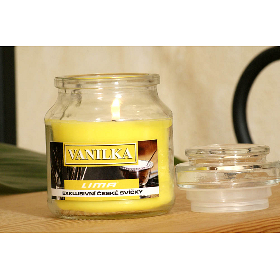 Lima Aroma Dreams Vanille Duftkerze im Glas mit Deckel 120 g