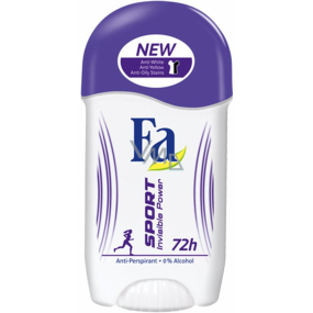 Fa Sport Invisible Power Antitranspirant Deo-Stick für Frauen 50 ml