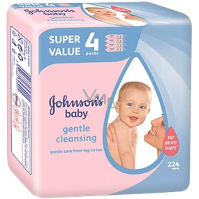 Johnsons Baby Gentle Cleansing Feuchttücher 224 Stück