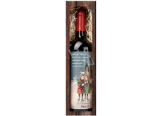 Bohemia Gifts Merlot Fröhliche Weihnachten 750 ml, festlicher Weihnachtsrotwein