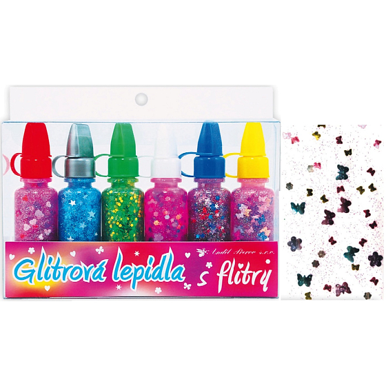 Mit Konfetti Set 6 x 20 ml kleben