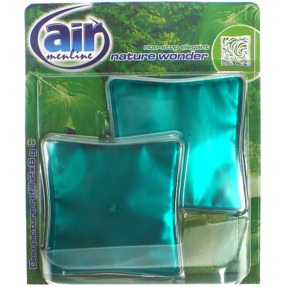 Air Menline Deo Bild Non Stop Elegant Nature Wonder Gel Lufterfrischer Nachfüllung 2 x 8 g