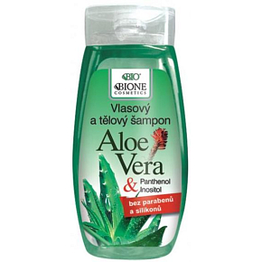 Bione Cosmetics Aloe Vera & Panthenol Shampoo für alle Haartypen 250 ml