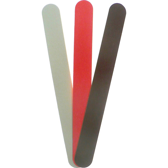 Abrasive Nagelfeile farbig 18 cm 3 Stück 677