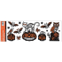 Kleberfreie Fensterfolie mit Halloween Glitter 59 x 21 cm Nr. 3