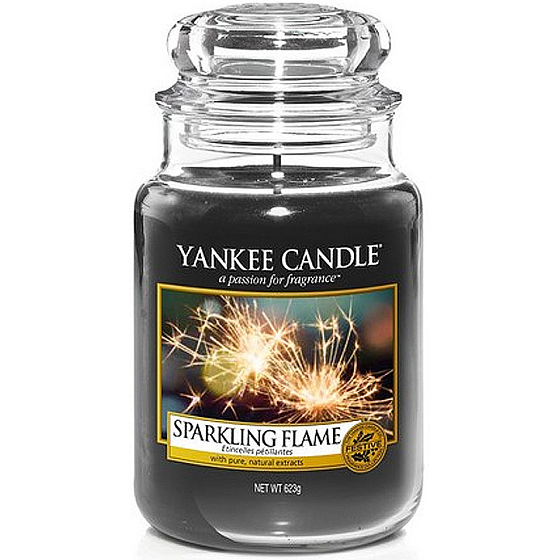 Yankee Candle Sparkling Flame Klassische Weihrauchkerze 623 g