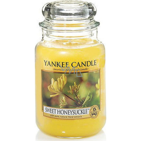 Yankee Candle Sweet Honeysuckle - Duftkerze Sweet Honeysuckle Classic großes Glas 623 g