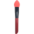 Kosmetikbürste mit Schaumschwamm rot-schwarzer Griff 16 cm 30350-03