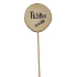 Bohemia Gifts Holzstecker für Kräuter mit Aufdruck - Schnittlauch, Durchmesser des Kreises ist 5 - 8 cm