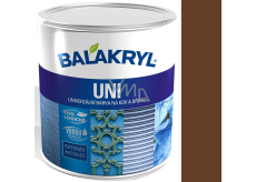 Balakryl Uni Mat 0245 Dunkelbraune Universalfarbe für Metall und Holz 700 g