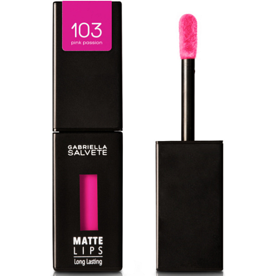Gabriella Salvete Matte Lips Long Lasting matt flüssiger Lippenstift 103 Pink Passion 4,5 ml