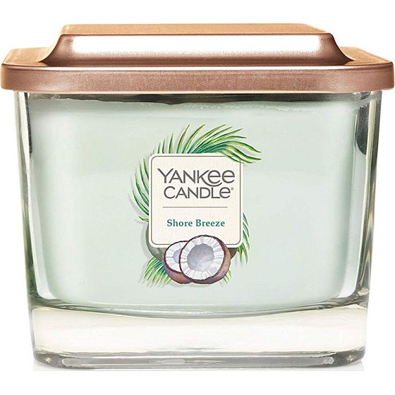 Yankee Candle Shore Breeze - Sea Breeze Soja Duftkerze Elevation Medium Glass 3 Dochte 347 g