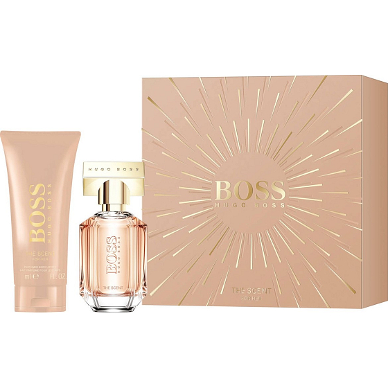 Hugo Boss Boss The Scent parfümiertes Wasser für Frauen 100 ml + Körperlotion 200 ml, Geschenkset