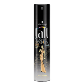 Taft Glam Updo ultrastark härtendes Haarspray, schnell trocknend, hält bis zu 3 Tage 250 ml