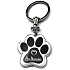 Nekupto Pets Schlüsselanhänger in Form einer Pfote Bull Terrier 40 x 85 x 3 mm