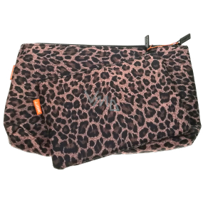 Diva & Nice Cosmetic Handtasche Leopardenmuster klein 19 x 14 cm, groß 29 x 19 cm, 2er-Set 90121
