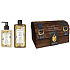 Amovita Olio di Argan Arganöl Körperlotion 300 ml + Duschgel 300 ml + Anhänger für Glück, Kosmetikset