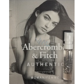 Abercrombie & Fitch Authentic Woman parfümiertes Wasser 2 ml mit Spray, Fläschchen