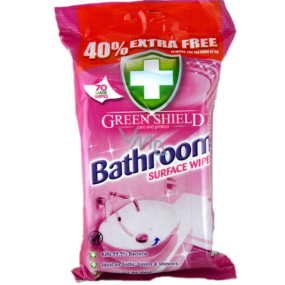 Green Shield Badezimmer antibakterielle Reinigung Feuchttücher 70 Stück