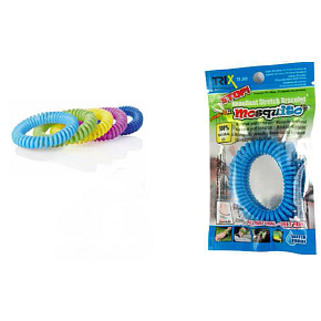 Trixline Mosquito Repellent Armband - Moskitonetz Citronella 1 Stück, TR 249 zufällige Farbauswahl