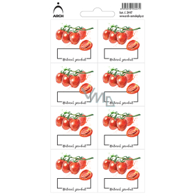 Arch Jar Aufkleber Tomaten Naturprodukt 8 Etiketten 17 x 9 cm
