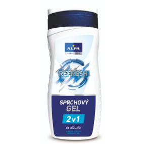 Alpa Sport Star Refresh 2 in 1 erfrischende Dusche und Haargel mit dem Duft von Menthol 300 ml