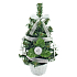 Weihnachtsbaum mit Silber mit einem 20 cm Band verziert