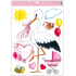 Fensterfolie ohne Kleber Für die Geburt des Kinderwagens rosa 35 x 50 cm