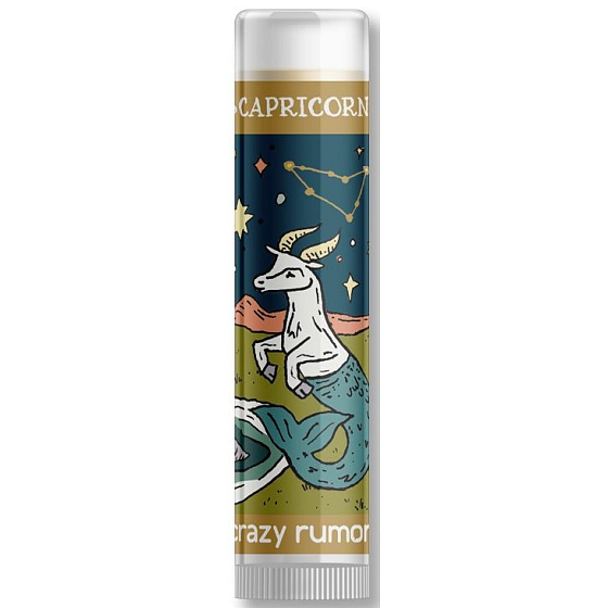 Crazy Rumors Zodiac Steinbock Lippenbalsam mit Vanille-, Rosen- und Pflaumengeschmack 4,4 ml